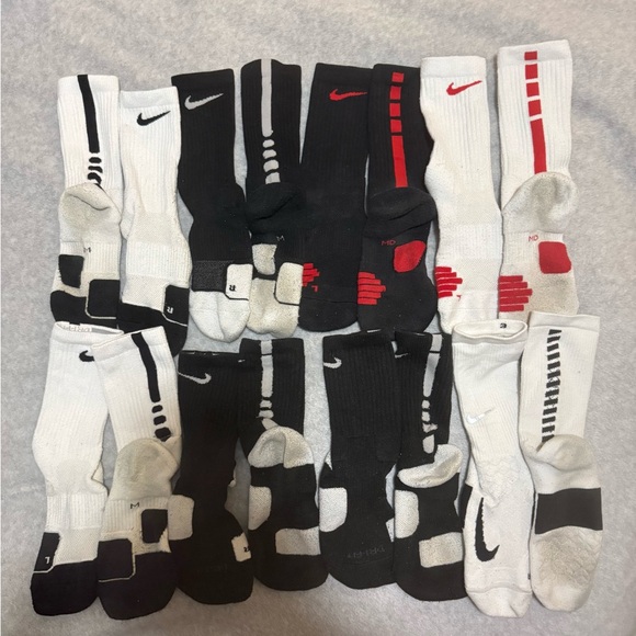 Nike Other - Nike Elite socks black, white, red